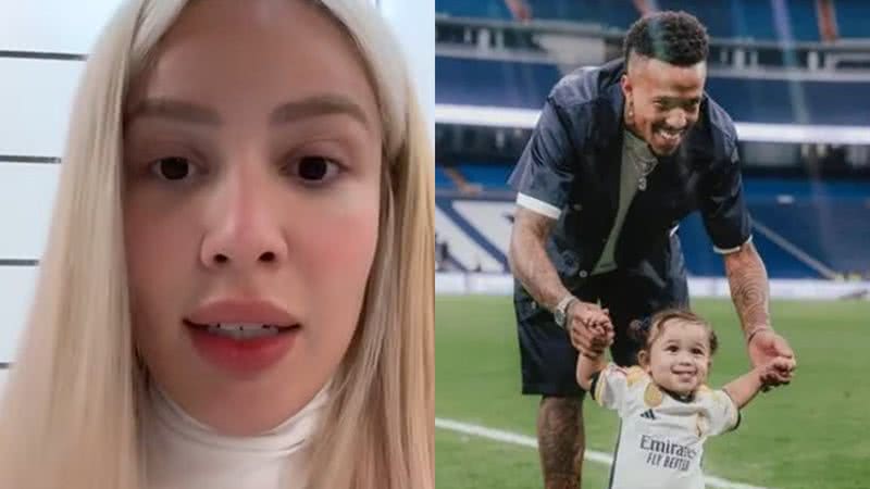 Karoline Lima se pronunciou após Éder Militão pedir a guarda unilateral da filha na Justiça - Reprodução/Instagram