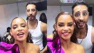 Lucy Alves e Fernando Perrotti nos bastidores da Dança dos Famosos - Reprodução/Instagram