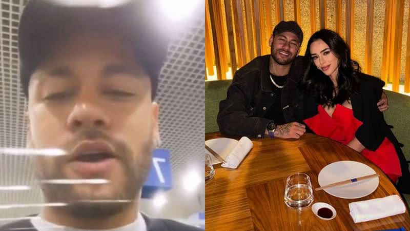 Neymar Jr. deu uma bronca em Bruna Biancardi em um restaurante - Reprodução/Instagram