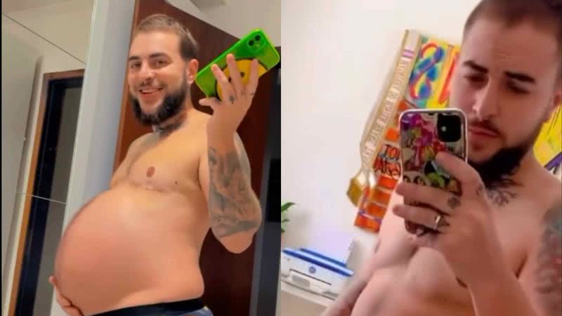 Pai trans, influenciador choca ao mostrar barriga pós-parto: "Recuperar" - Reprodução/Instagram