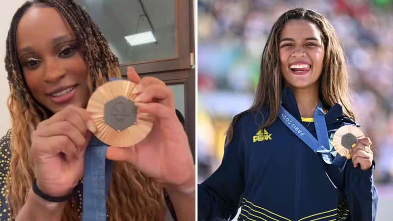 Rebeca Andrade receberá menos que Rayssa Leal pelo bronze nas Olimpíadas de Paris 2024 - Reprodução/Instagram