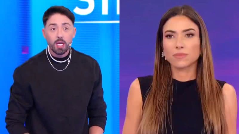 Rico Melquiades e Patrícia Abravanel no Programa Silvio Santos - Reprodução/SBT