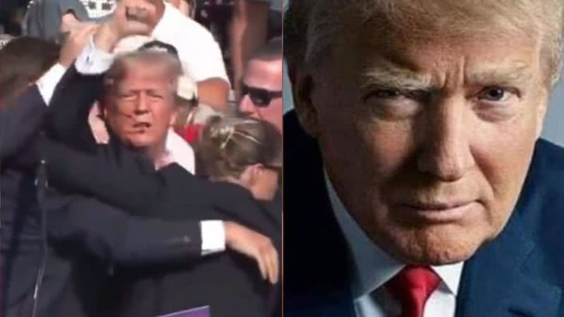 Donald Trump rompe o silêncio após ser baleado: "Perfurou" - Reprodução/Instagram e Divulgação