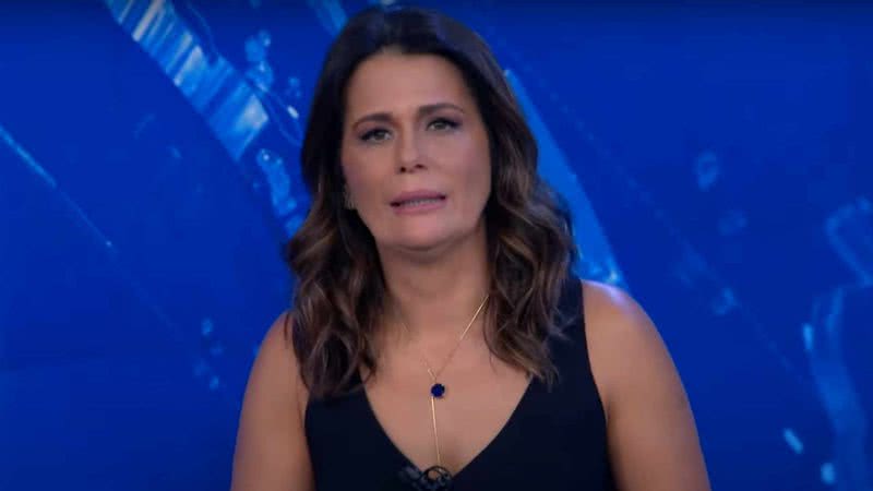 Ao vivo, Adriana Araújo passa mal e sai do 'Jornal da Band' às pressas - Reprodução/Band