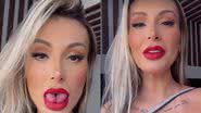 Andressa Urach desabafou sobre as críticas que recebeu após bifurcar a língua - Reprodução/Instagram