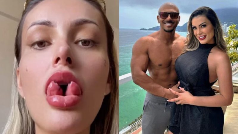 Andressa Urach revela reação do namorado após decidir cortar a língua: "Acabou" - Reprodução/Instagram