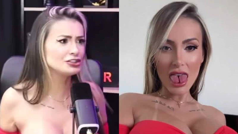 Andressa Urach revela real motivo por bifurcar a língua: "Condenaram Jesus" - Reprodução/YouTube/Instagram