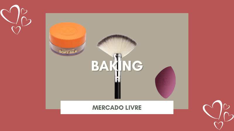 O termo baking é utilizado por drag queens há anos, mas ganhou popularidade entre influencers e maquiadores recentemente - Reprodução/MercadoLivre