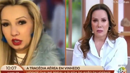 Chaline Grazik deixou Regina Volpato desconfortável com previsão de morte no SBT - Reprodução/SBT