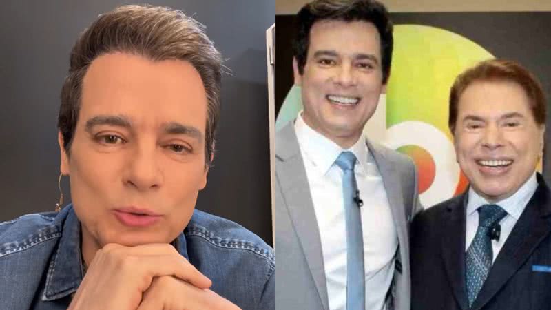 Celso Portiolli e Silvio Santos - Reprodução/Instagram