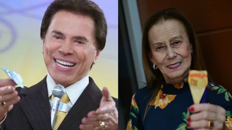 Fã de Silvio Santos vai à porta do hospital com presente do apresentador - Reprodução/Leo Franco - AgNews