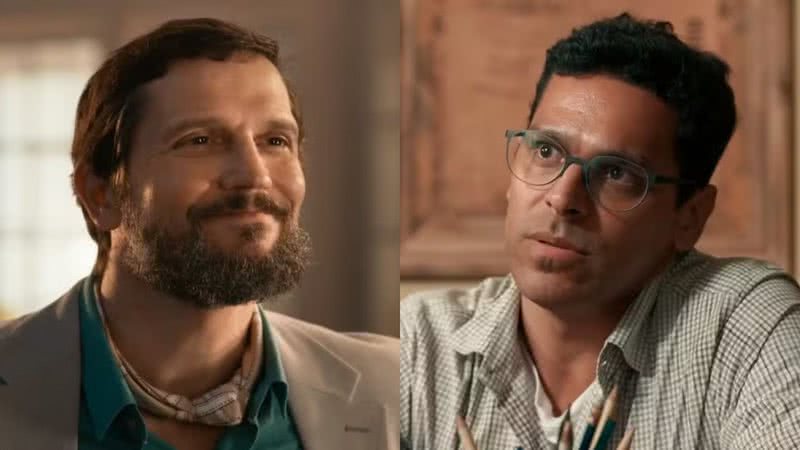 Egídio (Vladimir Brichta) e José Augusto (Renan Monteiro) de Renascer - Reprodução/Globo