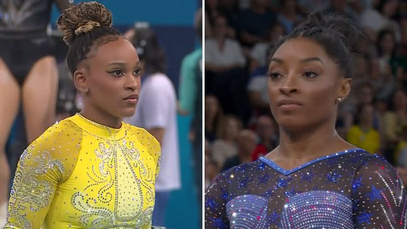 Descubra tudo sobre a rivalidade entre Rebeca Andrade e Simone Biles nas Olimpíadas de Paris 2024 - Reprodução/Globo