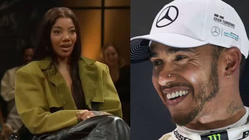 Ludmilla relembra gafe com Lewis Hamilton - Reprodução/Globo