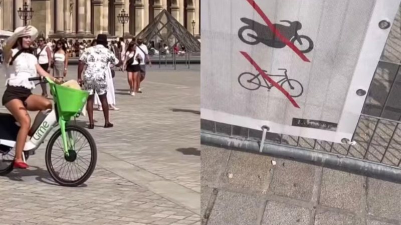 Eita! Mariana Goldfarb infringe regra no Museu do Louvre, na França - Reprodução/Instagram