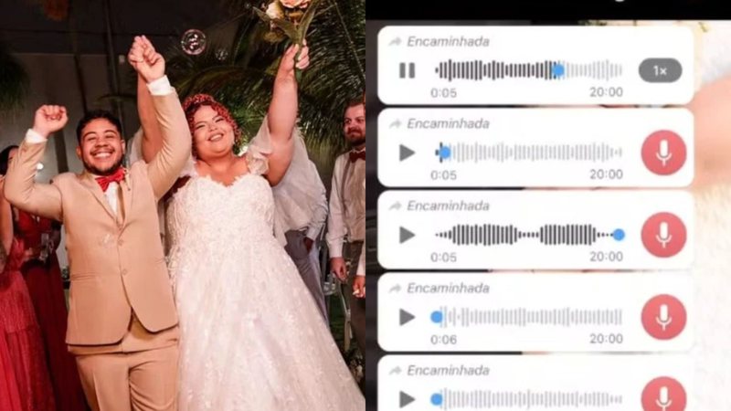 Noiva expõe parentes indignados por serem excluídos de casamento: "Até me ligou" - Reprodução/Arquivo Pessoal