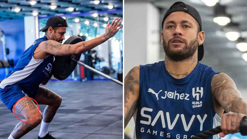 Neymar Jr. deixa indireta para haters em nova tatuagem - Reprodução/Instagram