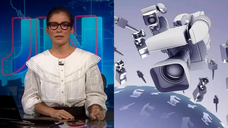 Renata Vasconcellos entrou ao vivo para falar sobre uma determinação feita por Alexandre de Moraes - Reprodução/Globo