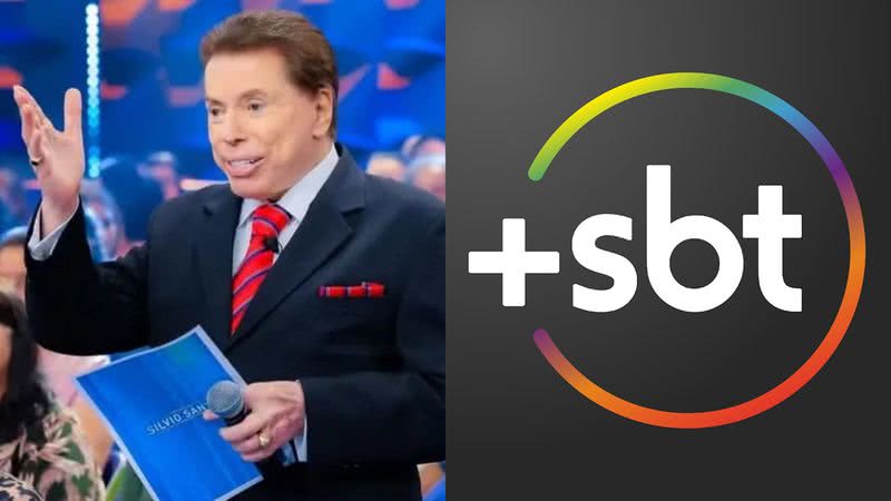 Silvio Santos e o logo do +SBT - Divulgação/SBT