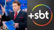 Silvio Santos e o logo do +SBT - Divulgação/SBT