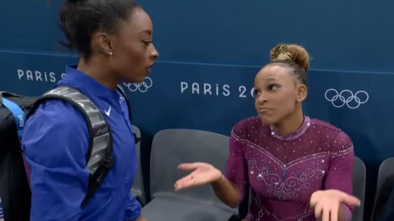 Rebeca Andrade revela tentativa de Simone Biles em descobrir suas estratégias nas Olimpíadas - Reprodução/Instagram/Globo