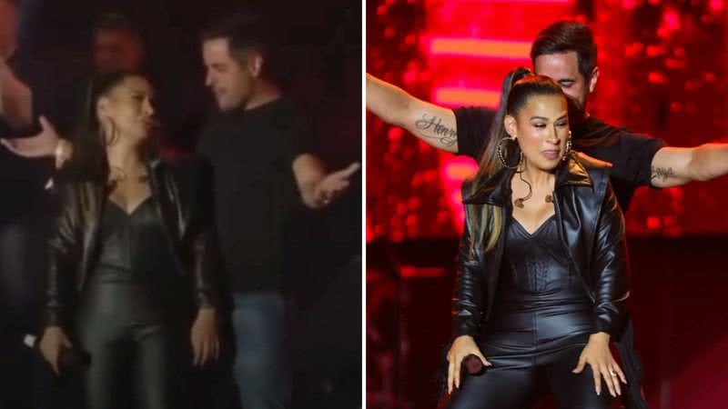 Simone Mendes expulsa marido, Kaká Diniz, do palco após dança sensual em festival - Reprodução/Instagram/Brazil News