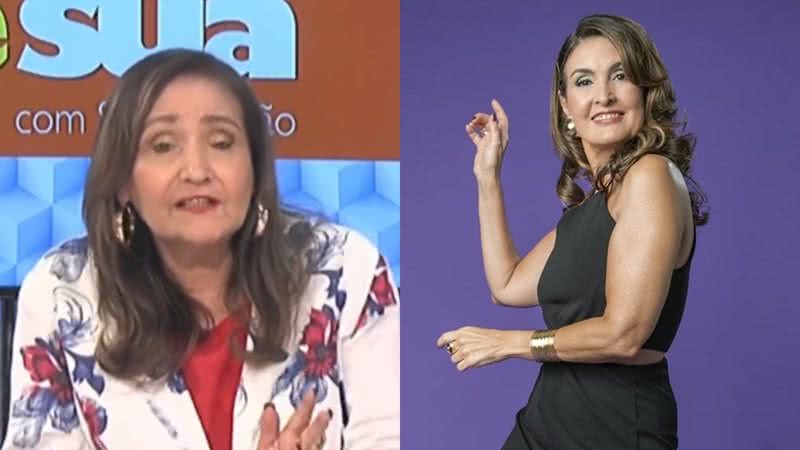 Sonia Abrão criticou Fátima Bernardes no A Tarde É Sua - Reprodução/RedeTV!/Globo