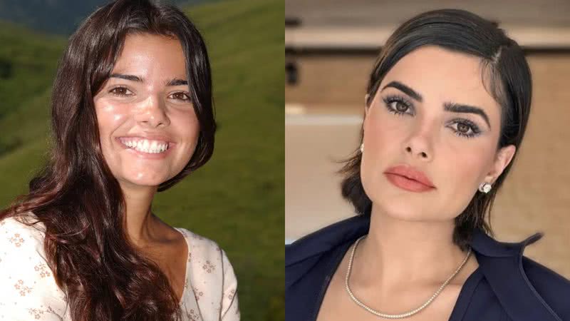 Vanessa Giácomo como Zuca de Cabocla e atualmente - Divulgação/Globo/Reprodução/Instagram