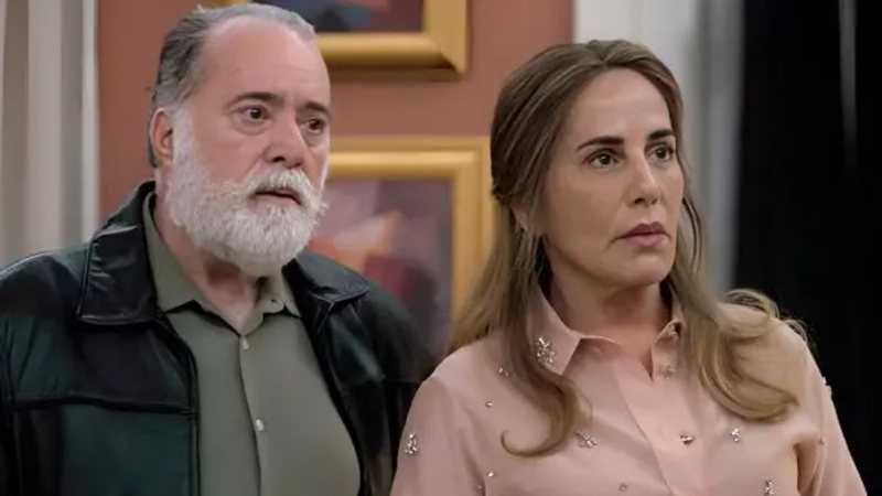 Antônio La Selva (Tony Ramos) e Irene (Gloria Pires) em Terra e Paixão - Reprodução/TV Globo