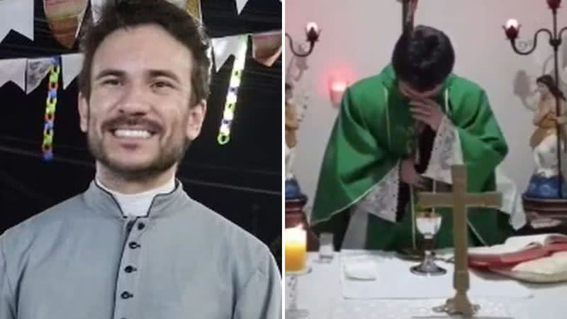 Como Fabrício Rodrigues ficou famoso? Padre viralizou ao ter crise de riso na missa - Reprodução/Instagram