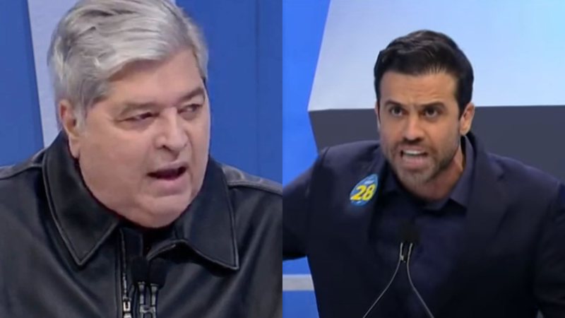 Após cadeirada, Datena e Marçal voltam a se atacar em novo debate - Reprodução/Rede TV!