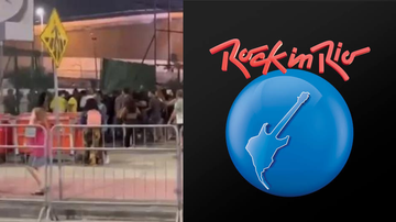 Que perigo! Jovens geram tumulto ao tentar invadir 'Rock In Rio - Reprodução/ Instagram e Globo