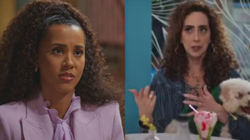 Família É Tudo: Na reta final da trama, Andrômeda e Sheila se beijam - Reprodução/ TV Globo