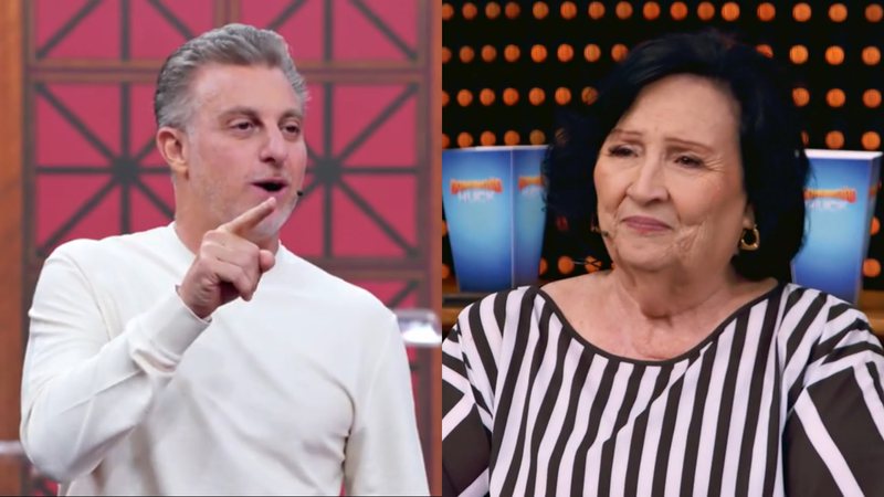 Luciano Huck e Déa Lúcia no Domingão com Huck - Reprodução/Globo