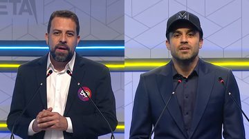 Guilherme Boulos e Pablo Marçal voltaram a trocar farpas em debate exibido na TV - Reprodução/TV Gazeta