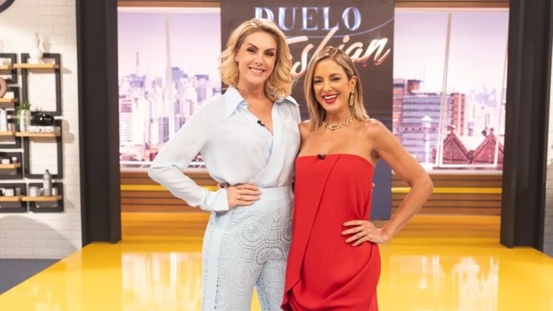 Ana Hickmann e Ticiane Pinheiro comandam o Duelo Fashion - Foto: Edu Moraes/Record