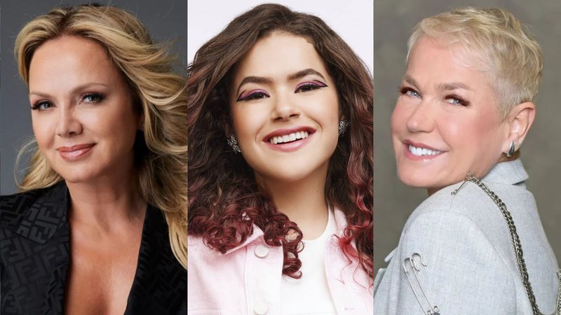 Eliana, Maisa Silva e Xuxa Meneghel estarão no SBT para o Teleton 2024 - Repropdução/Forbes e Divulgação