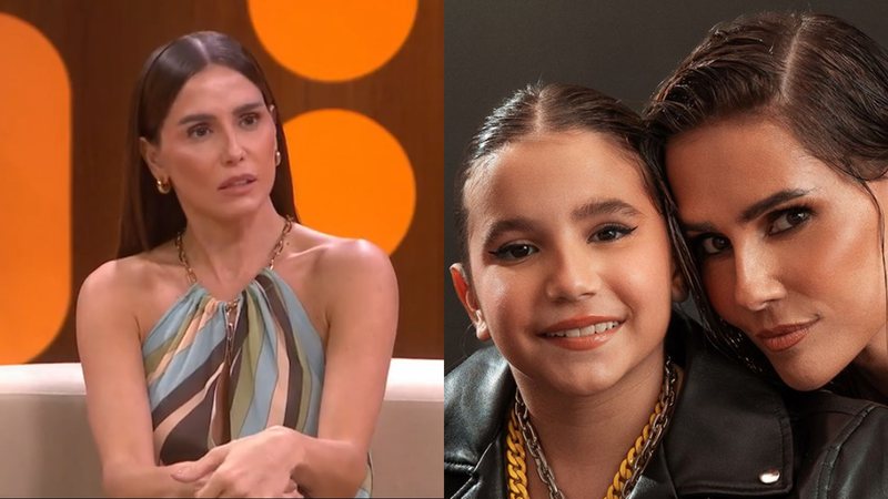 Deborah Secco no Saia Justa e com a filha, Maria Flor - Reprodução/GNT/Instagram