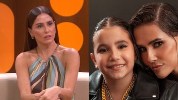 Deborah Secco no Saia Justa e com a filha, Maria Flor - Reprodução/GNT/Instagram