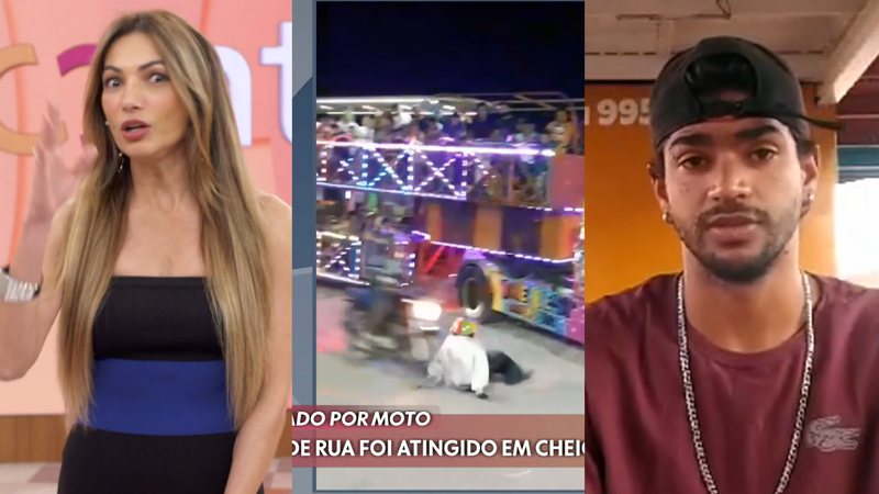 Encontro com Patrícia Poeta entrevistou homem que foi atropelado por moto - Reprodução/Globo