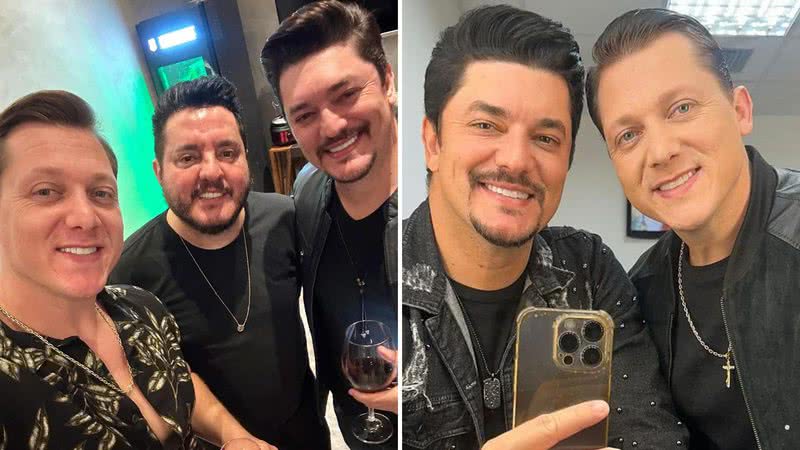 Sertanejo George Henrique e Rodrigo ao lado de Bruno, da dupla com Marrone - Reprodução/Instagram