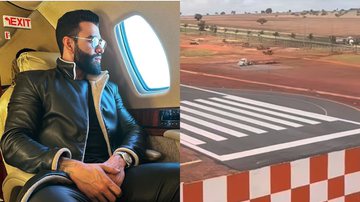 Gusttavo Lima constrói pista de pouso particular na própria casa: ‘Aeroporto 100%’ - Reprodução/ Instagram