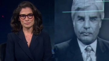 Cid Moreira foi homenageado no Jornal Nacional - Reprodução/Globo