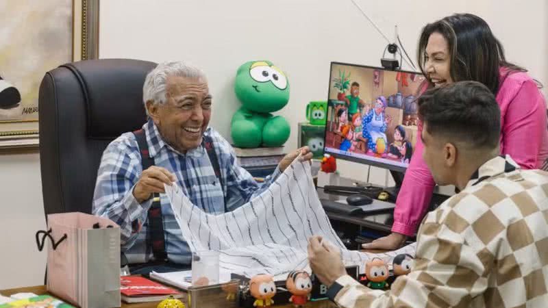 Maurício de Sousa é homenageado por Rafael Caetano em desfile da SPFW N58 - Reprodução/Divulgação