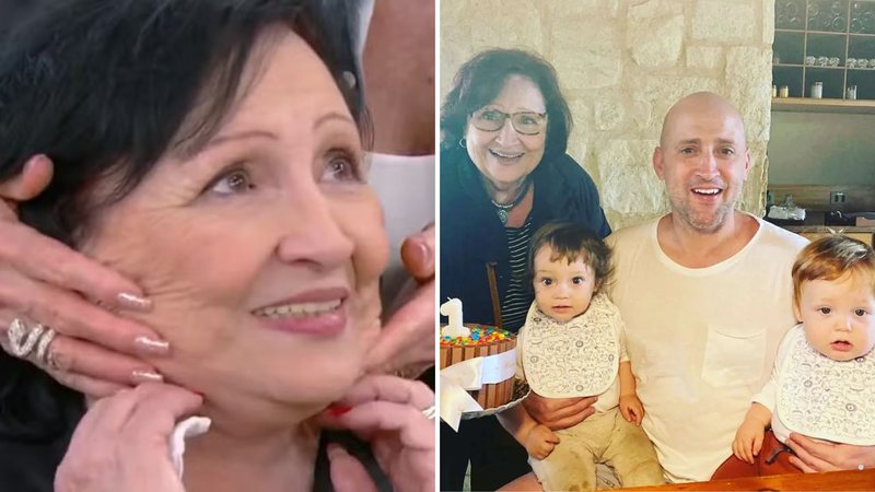 Dona Déa, mãe de Paulo Gustavo, revelou um pedido inesperado dos netos, Romeu e Gael - Reprodução/Instagram/Globo