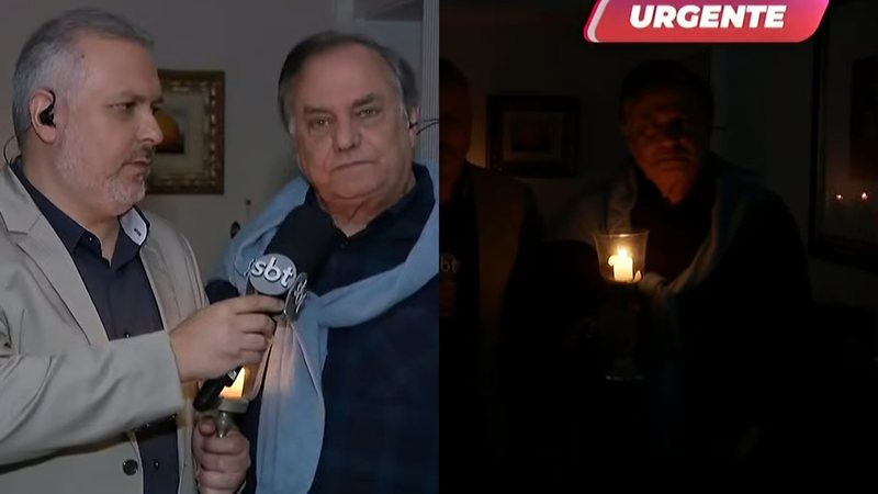 Ronnie Von denunciou a falta de energia em São paulo - Reprodução/SBT