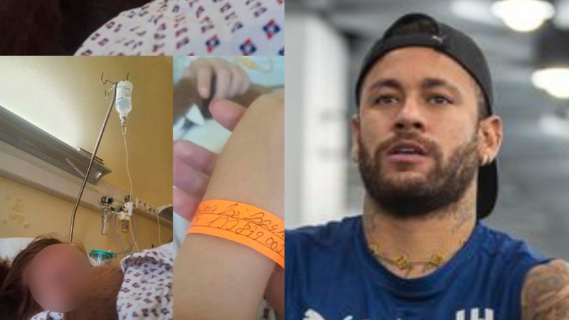 Suposta filha de Neymar passa por cirurgia delicada e surge no hospital - Reprodução/ Instagram