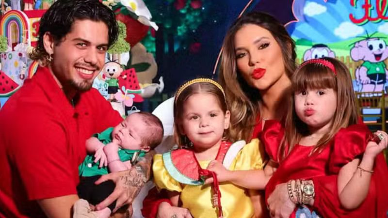 Virginia Fonseca e Zé Felipe celebram dois anos da filha com festa e reúnem familiares - Créditos: Reprodução/Brazil News