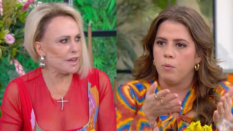 Ana Maria Braga e Tati Machado no Mais Você - Reprodução/Globo