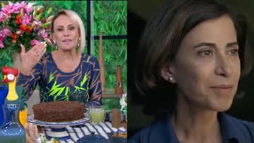 Ana Maria Braga no Mais Você e Fernanda Torres no filme Ainda Estou Aqui - Reprodução/Globo